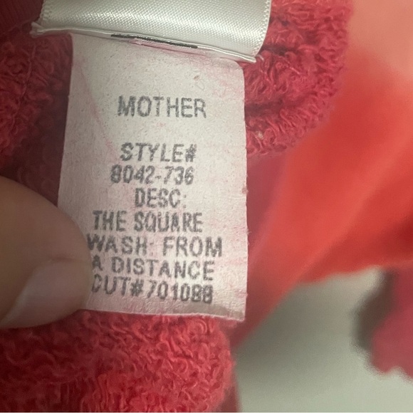 MOTHER The Square Sweatshirt Sweater Pink Size X-Small - Picture 6 of 6